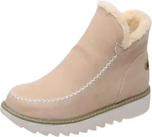 2023 New Women Winter Non-Slip Waterproof Snow Plush Ankle Boots Snow Boots Women Black Winter White Booties for Women Outdoor Boots Women Warm Botas Termicas Para Mujer Frio