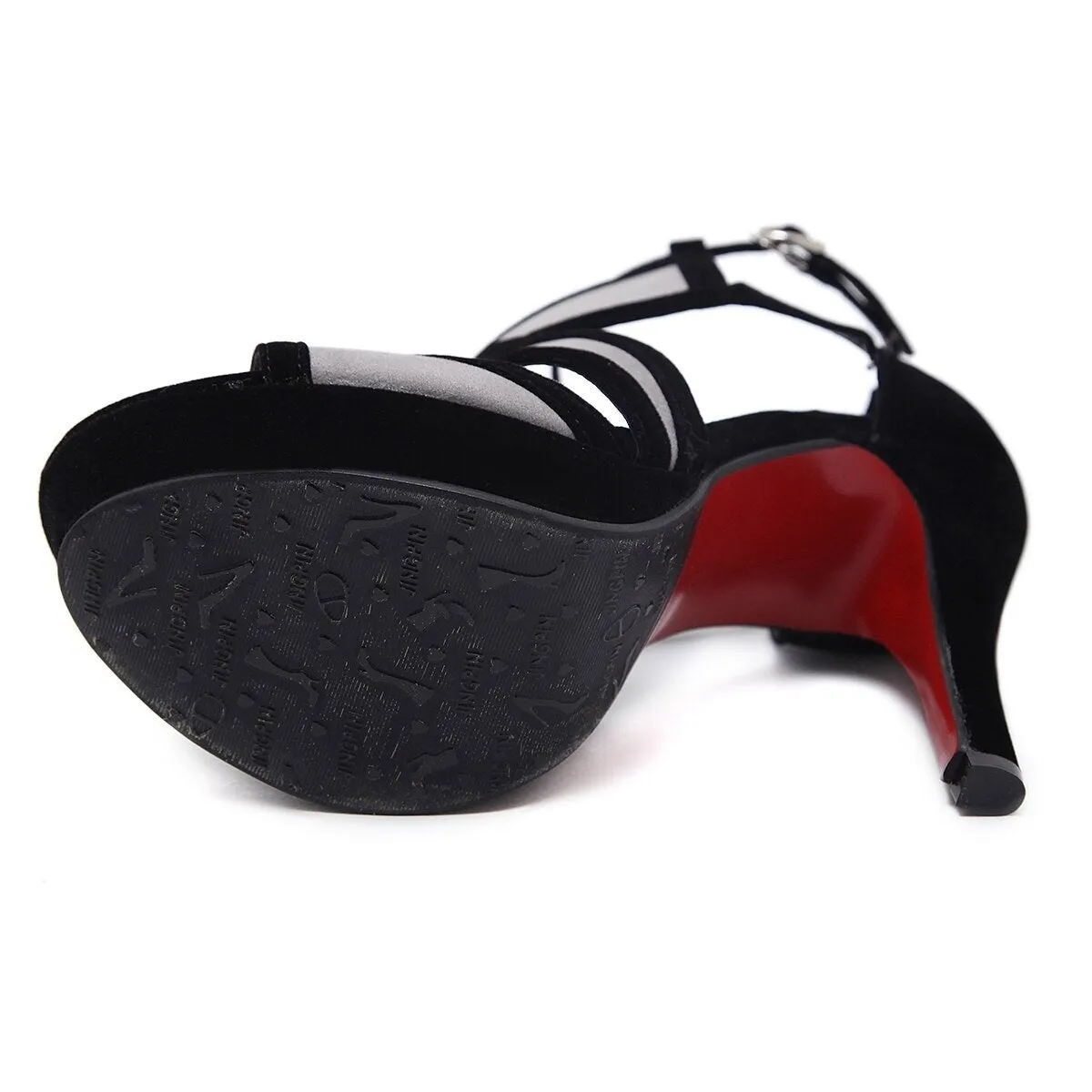 Art Deco Open-Toe Stiletto Heel Sandal