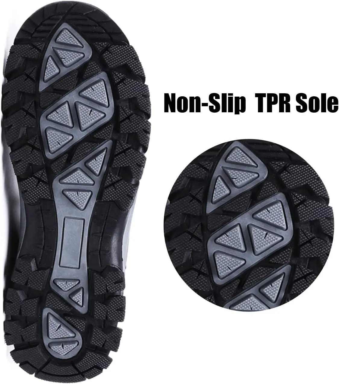 Asifn Mens Outdoor Hiking Trekking Shoes Lightweight Running Non-Slip Breathable Sneakers