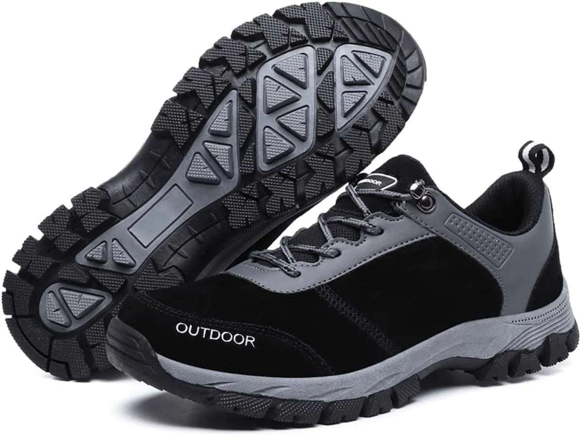 Asifn Mens Outdoor Hiking Trekking Shoes Lightweight Running Non-Slip Breathable Sneakers