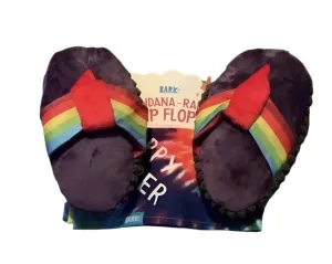 Bark Box Yippy Flops Only Crinkle Squeak and Plush Dog Toy