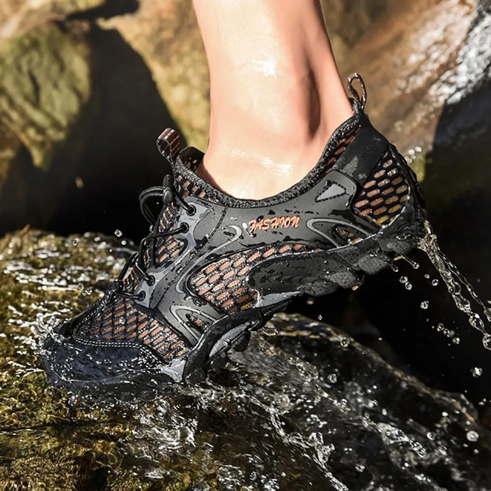 BaronHong Water Shoes Men Women Quick Dry Barefoot Aqua Swim River Shoes for Pool Beach Hiking Walking Shoes