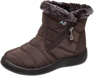 Black Winter Boots for Women Short Non Slip Winter Boots for Women Waterproof Snow Boots Winter Waterproof Slip Resistant Waterproof Work Boots for Women Winter Dress Boot for Women 2023
