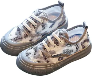 Boy's Girl's Toddlers Canvas Sneakers Lace Up Lightweight Kids Sneakers Casual Walking Running Shoes for Baby Sandals