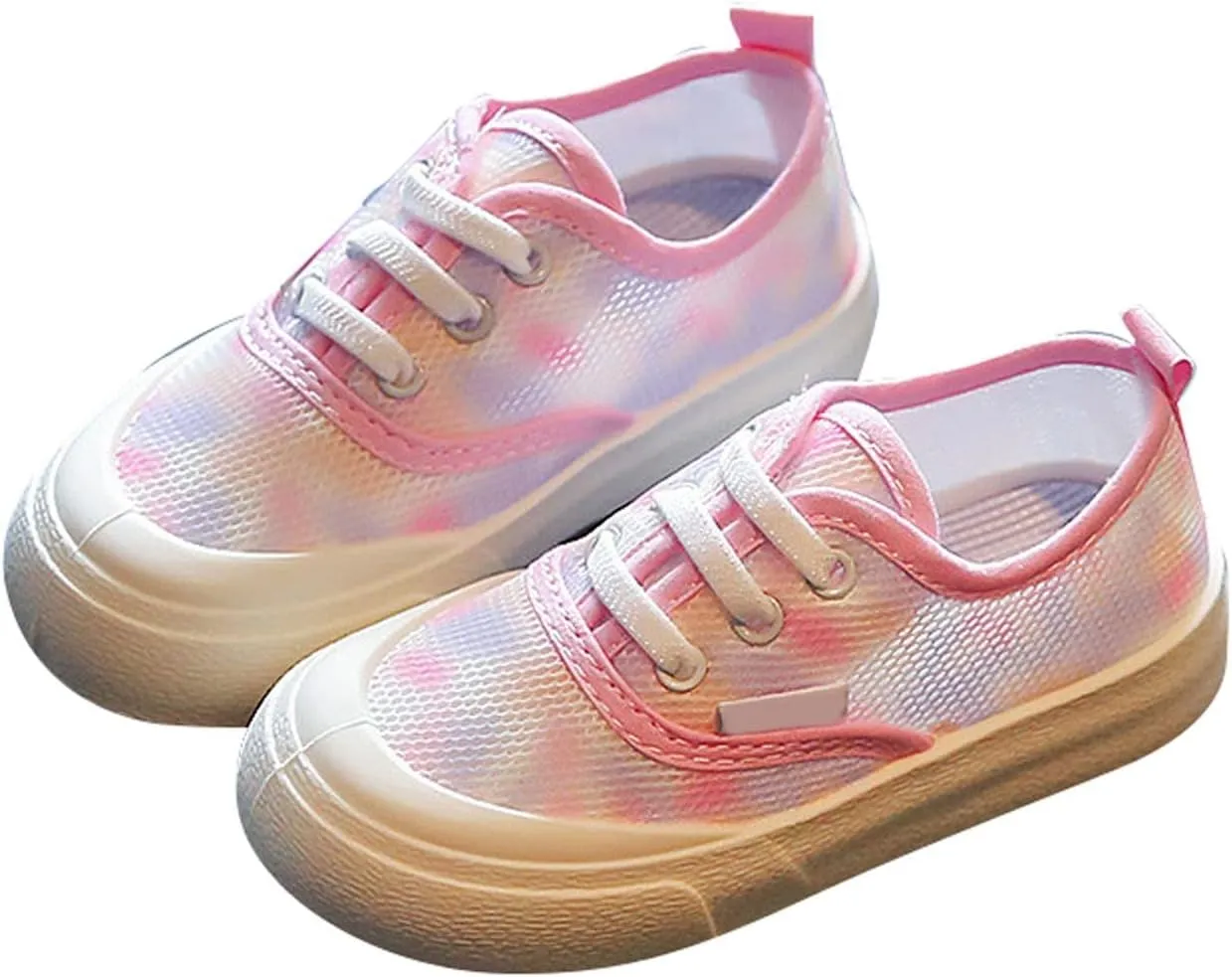 Boy's Girl's Toddlers Canvas Sneakers Lace Up Lightweight Kids Sneakers Casual Walking Running Shoes for Baby Sandals