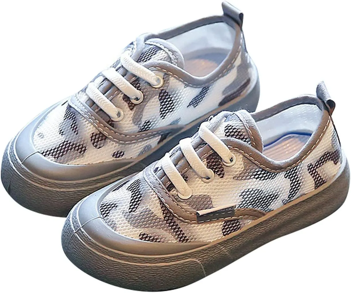 Boy's Girl's Toddlers Canvas Sneakers Lace Up Lightweight Kids Sneakers Casual Walking Running Shoes for Baby Sandals