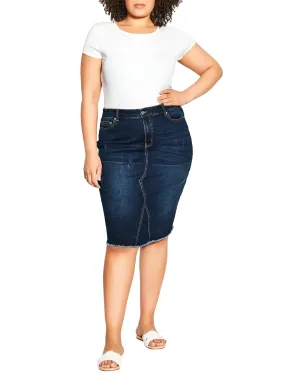 Breanne Denim Skirt | Dark Wash