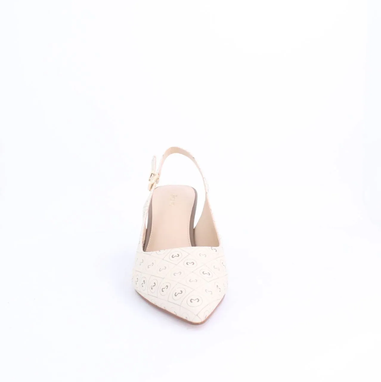 BROSSA Slingback Heels-WHITE/OFF WHITE