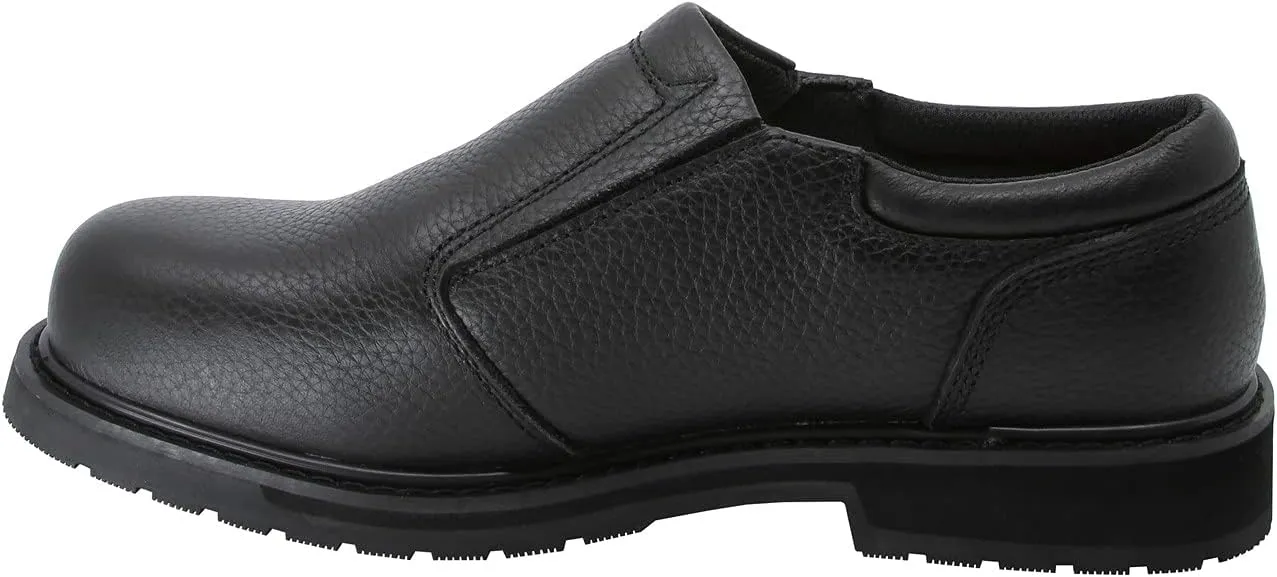 CACTUS Mens 4 Mark II-Tested Slip-Resistant Tumbled Full Grain Leather Slip Resistant Rubber Outsole Restaurant Kitchen Work Shoe Non Slip