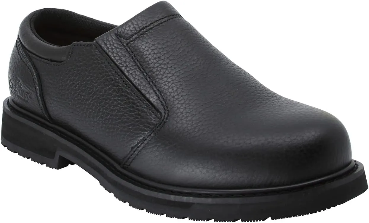 CACTUS Mens 4 Mark II-Tested Slip-Resistant Tumbled Full Grain Leather Slip Resistant Rubber Outsole Restaurant Kitchen Work Shoe Non Slip