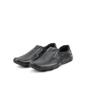 camel active Leather Slip On Shoes Men  Black REMIZ II-872503-AM2SV-1