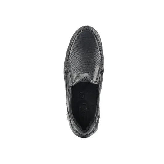 camel active Leather Slip On Shoes Men  Black REMIZ II-872503-AM2SV-1