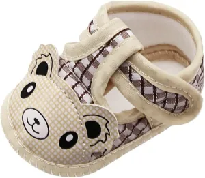 Canvas Boys Shoes Newborn Baby Girls Cartoon Prewalker Soft Sole Sandals Single Shoes Toddler Girls Shoes