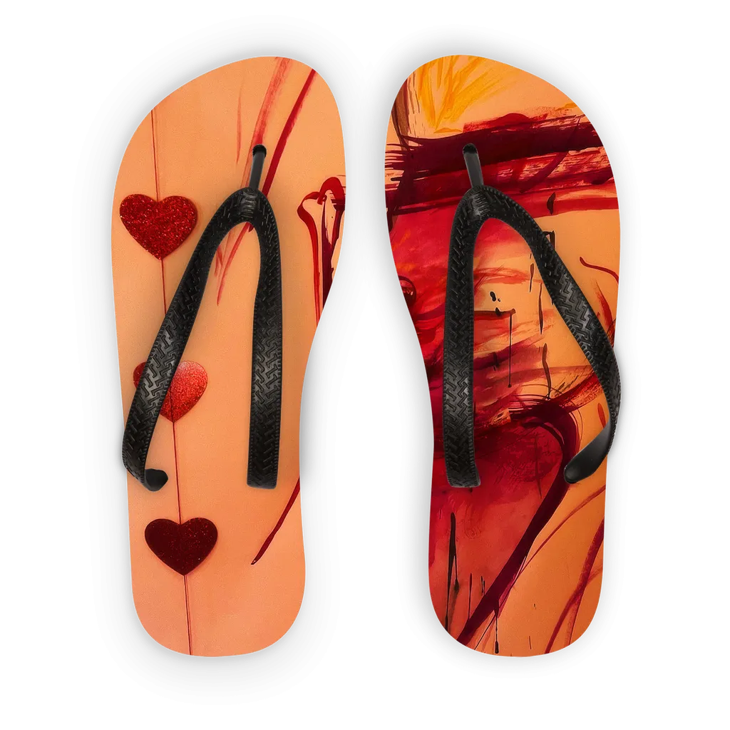 CAUGHT RED HANDED Adult Flip Flops