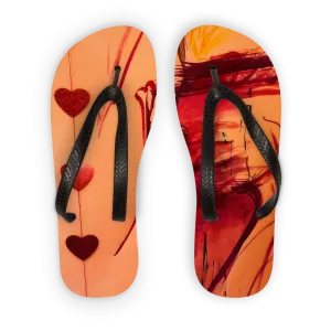 CAUGHT RED HANDED Adult Flip Flops