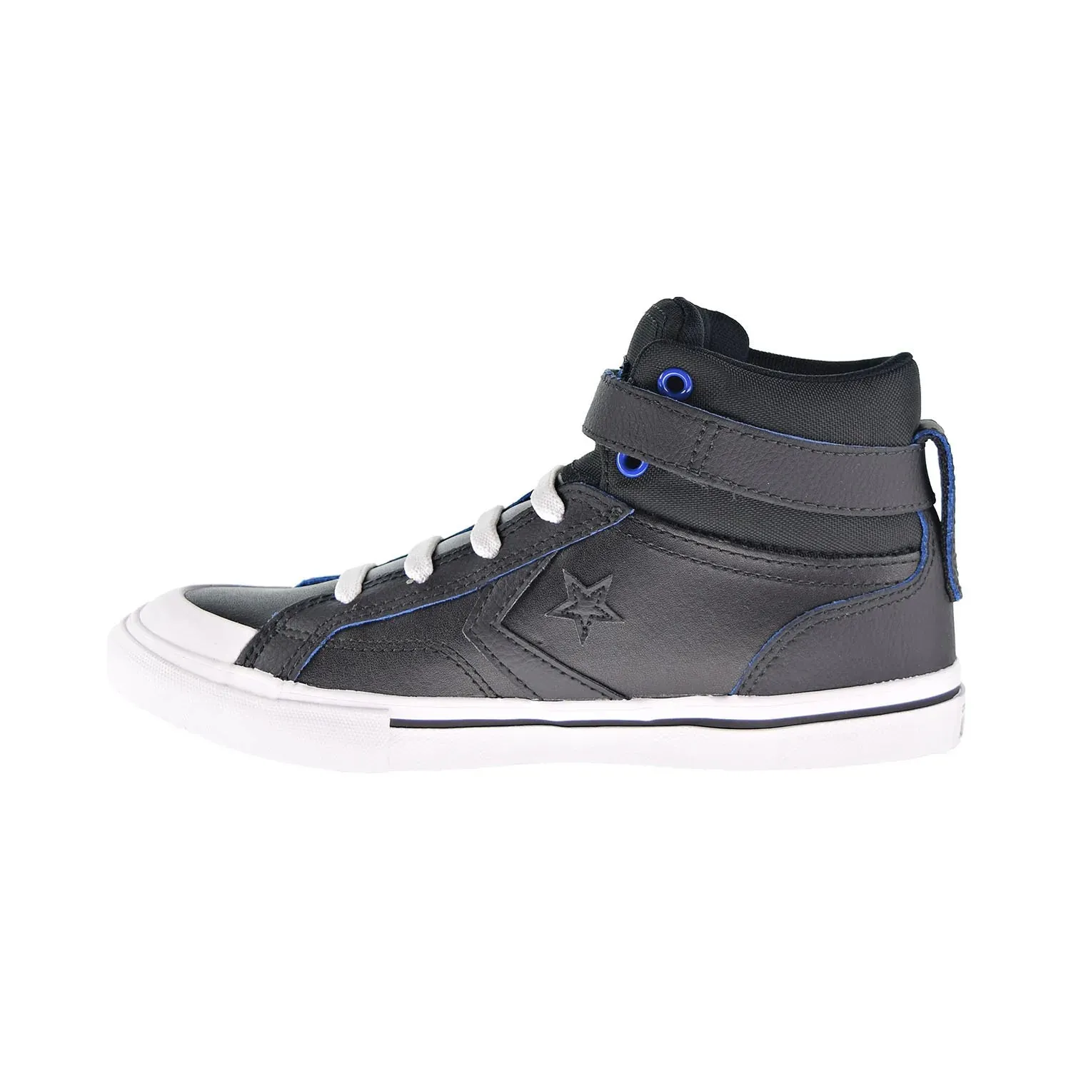 Converse Pro Blaze Strap Hi Kids' Shoes Black-Hyper Royal