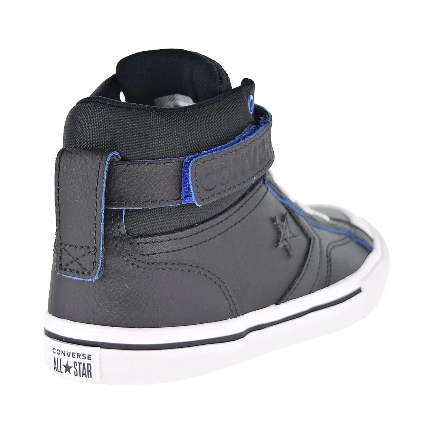 Converse Pro Blaze Strap Hi Kids' Shoes Black-Hyper Royal