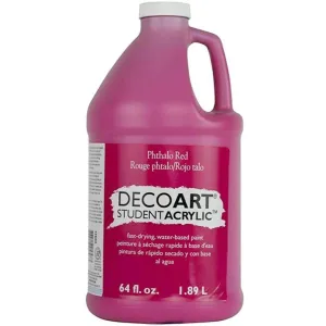 Decoart Student Acrylic Paint Phthalo Red 64oz