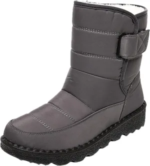 Extra Wide Calf Snow Boots for Women Women Snow Boots Wide Width Extra Wide Calf Winter Boots for Women Plus Size Outdoor Waterproof Rubber Boots for Women Womens Winter Boots Non Slip Zipper Size 10