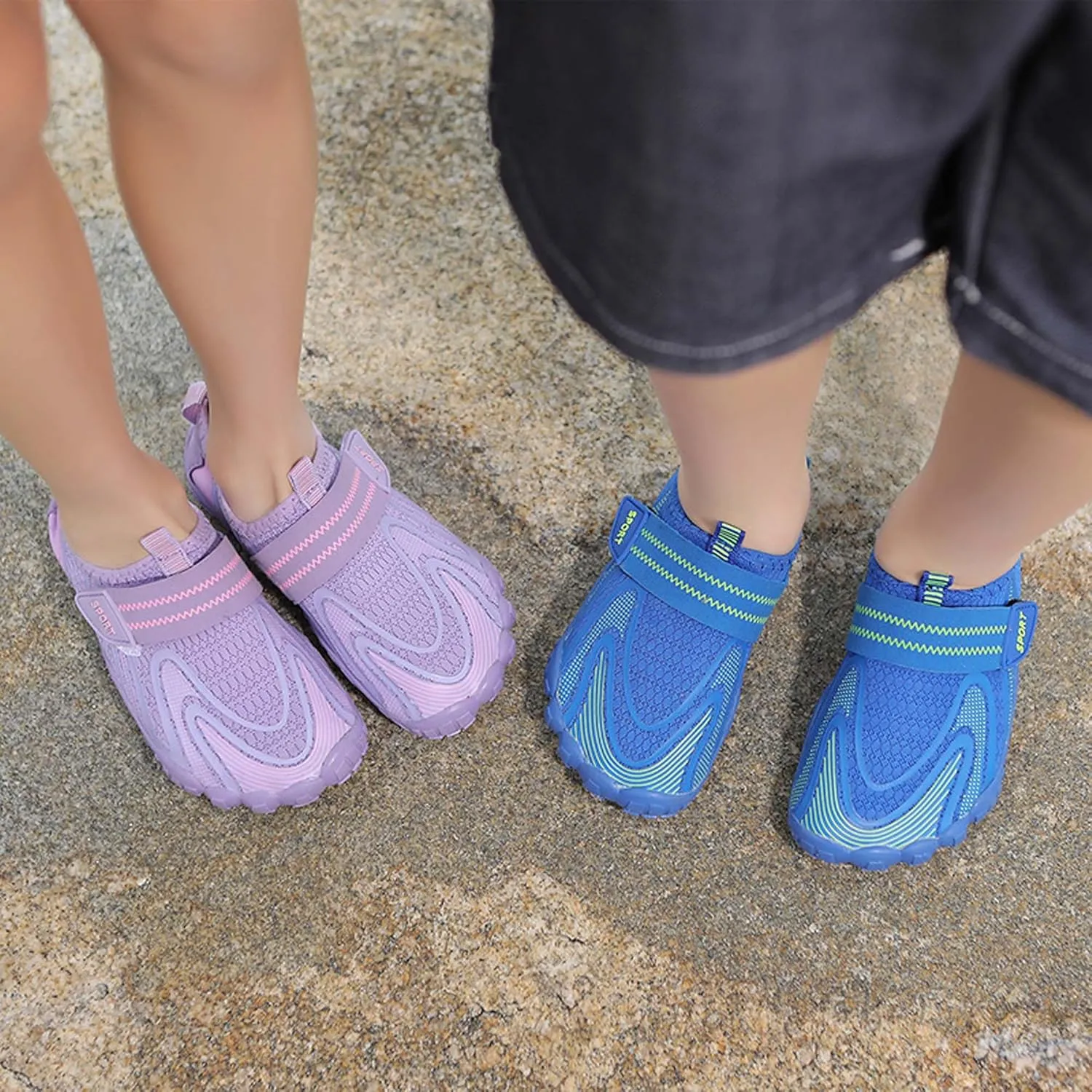 Fashion Boys Girls' Width Edition Lightweight Comfortable Wading Beach Shoes, Outdoor Jogging Shoes, Park FlatsLeisure Dance Shoes,Versatile Anti slip Walking Shoes,Casual Skateboarding Shoes