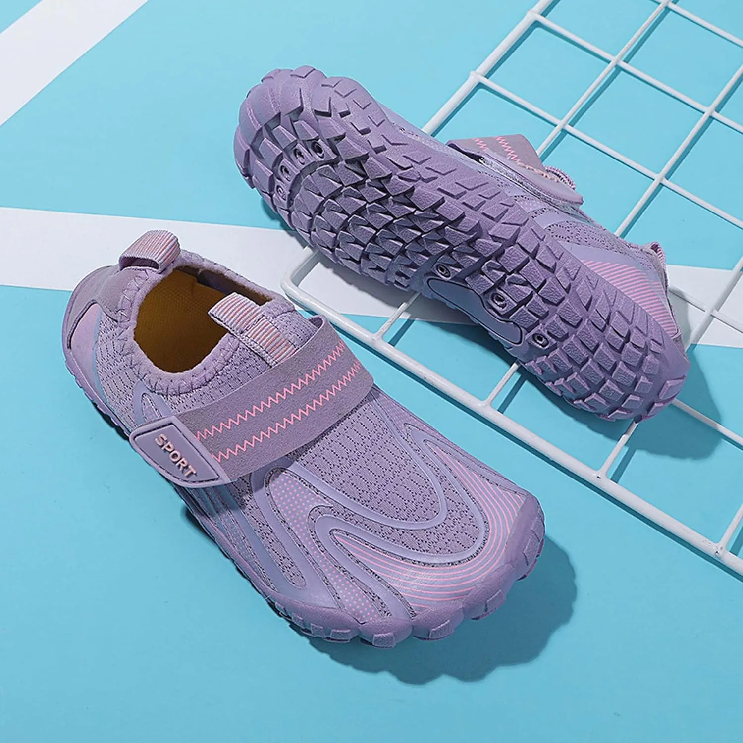 Fashion Boys Girls' Width Edition Lightweight Comfortable Wading Beach Shoes, Outdoor Jogging Shoes, Park FlatsLeisure Dance Shoes,Versatile Anti slip Walking Shoes,Casual Skateboarding Shoes