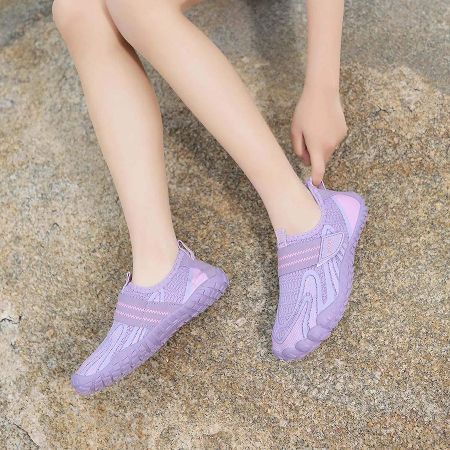 Fashion Boys Girls' Width Edition Lightweight Comfortable Wading Beach Shoes, Outdoor Jogging Shoes, Park FlatsLeisure Dance Shoes,Versatile Anti slip Walking Shoes,Casual Skateboarding Shoes