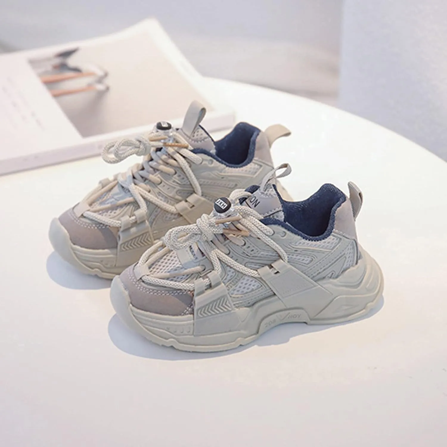 Fashion Spring Summer Children Sports Boys Run Shoes Flat Light Mesh Breathable Toddler Canvas Slip on Shoes Boys