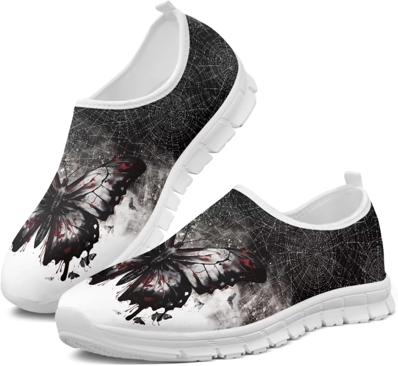 FOR U DESIGNS Shoes for Elderly Women Fall Prevention Comfortable Walking Shoes Non Slip Work Gym Running Shoes