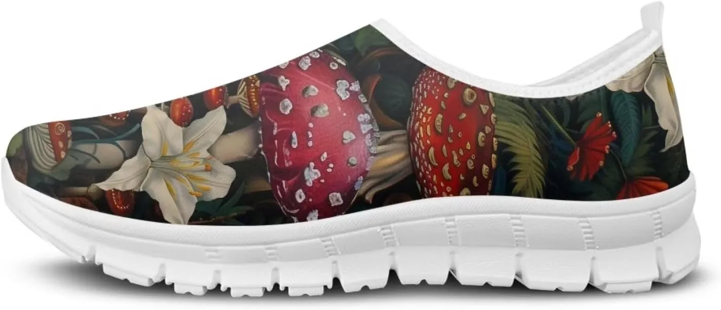 FOR U DESIGNS Shoes for Elderly Women Fall Prevention Comfortable Walking Shoes Non Slip Work Gym Running Shoes