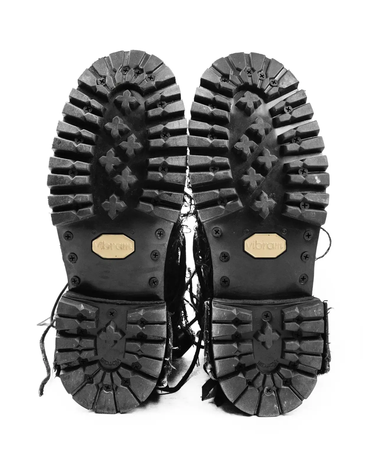 FRACTURE HAIRY COMBAT BOOTS