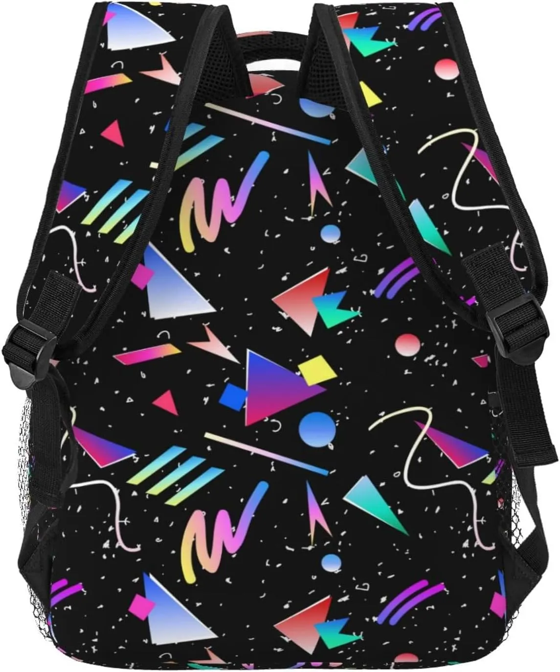 Funny 80S 90S Pattern Backpack Casual Hiking Camping Travel Backpacks Lightweight Daypack Bag Women Men Bookbag