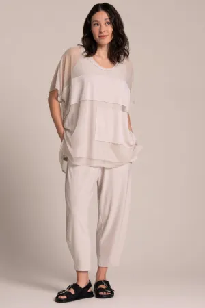 Fusion Split Back Tunic | Cashew