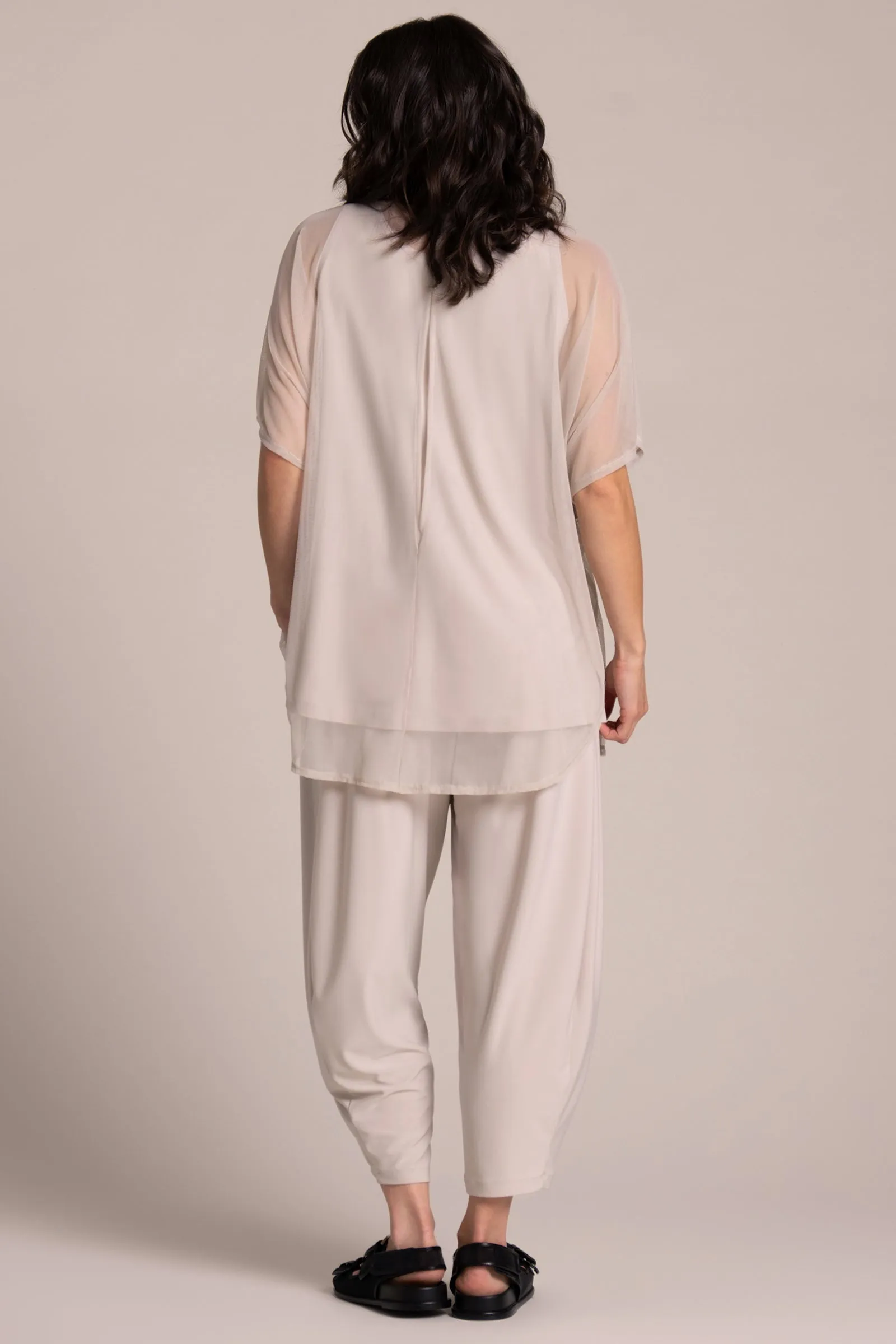 Fusion Split Back Tunic | Cashew