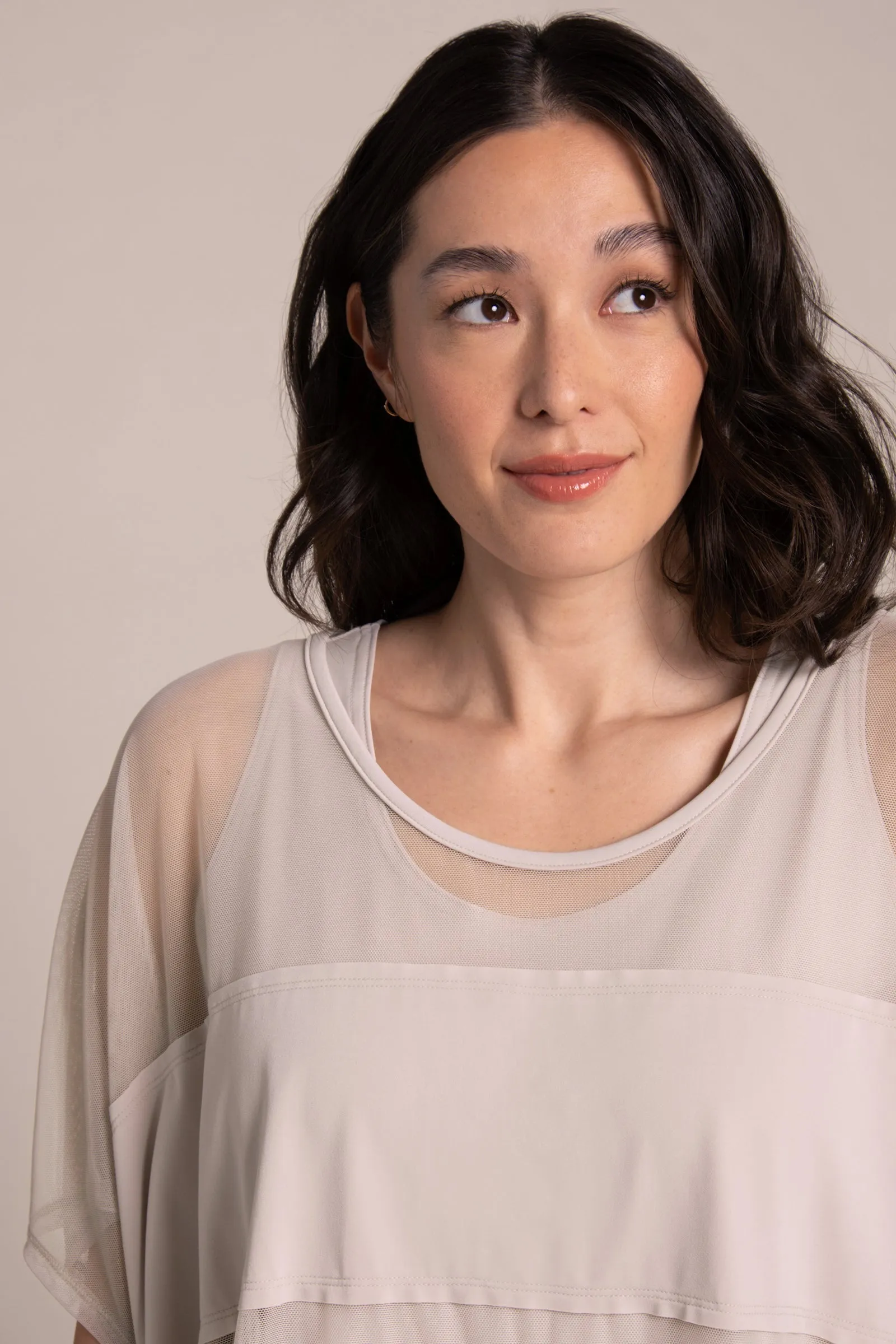 Fusion Split Back Tunic | Cashew