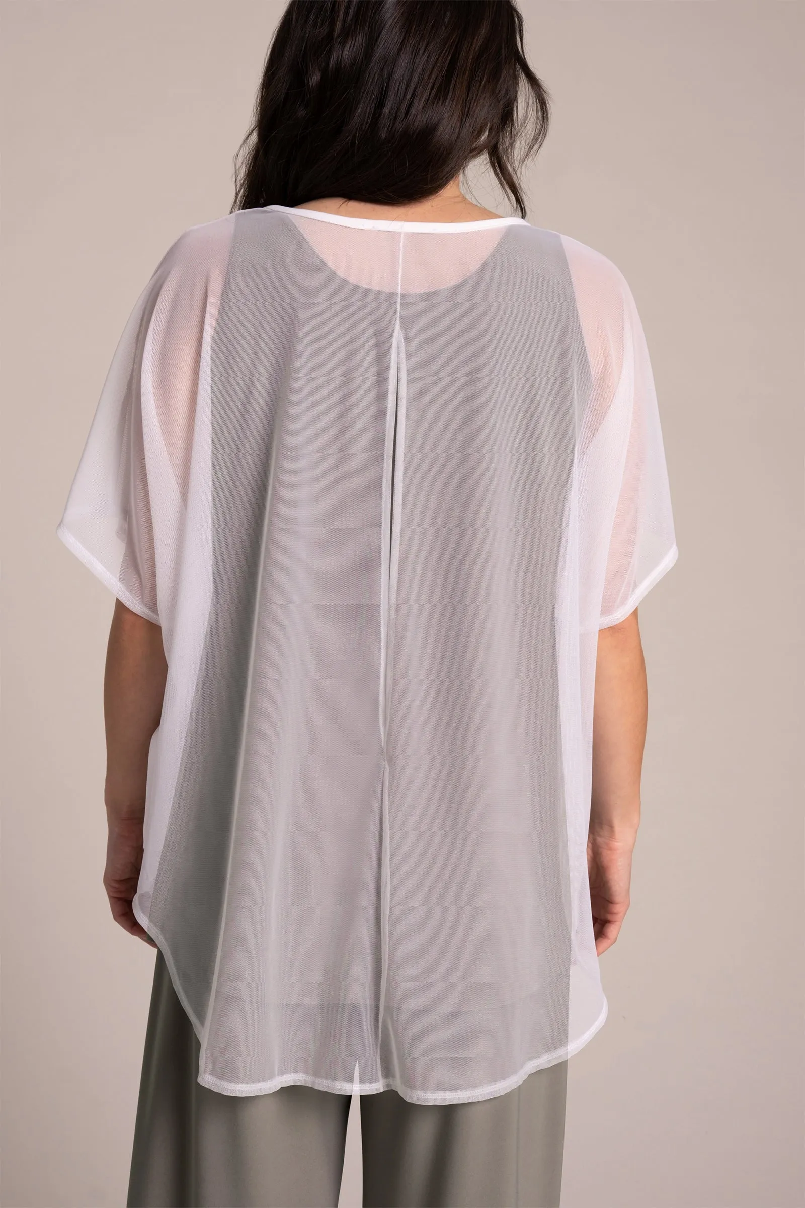 Fusion Split Back Tunic | White