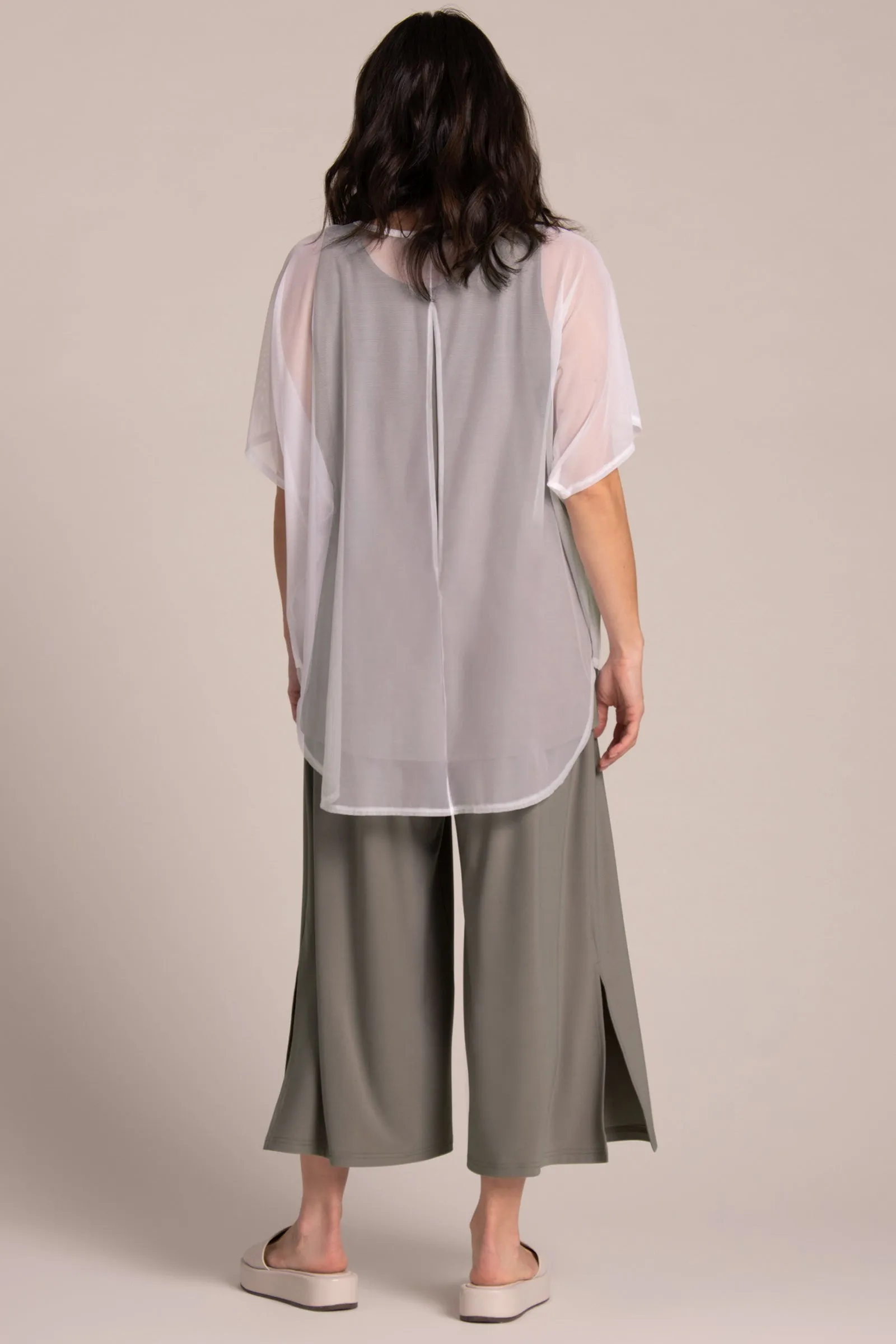 Fusion Split Back Tunic | White