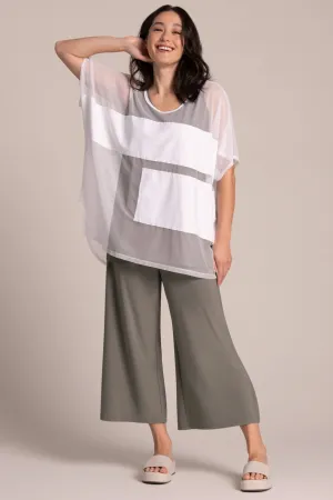 Fusion Split Back Tunic | White