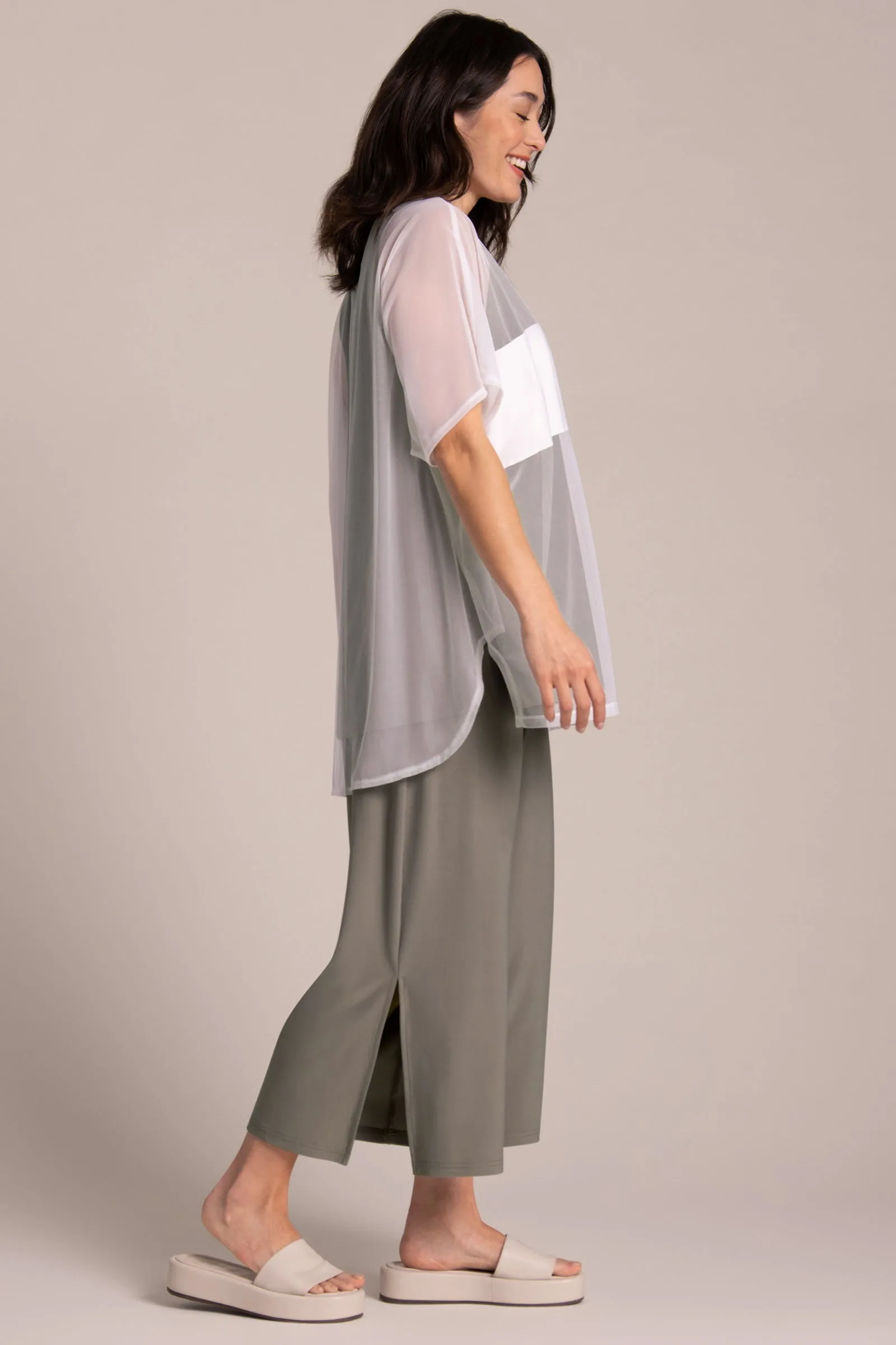 Fusion Split Back Tunic | White