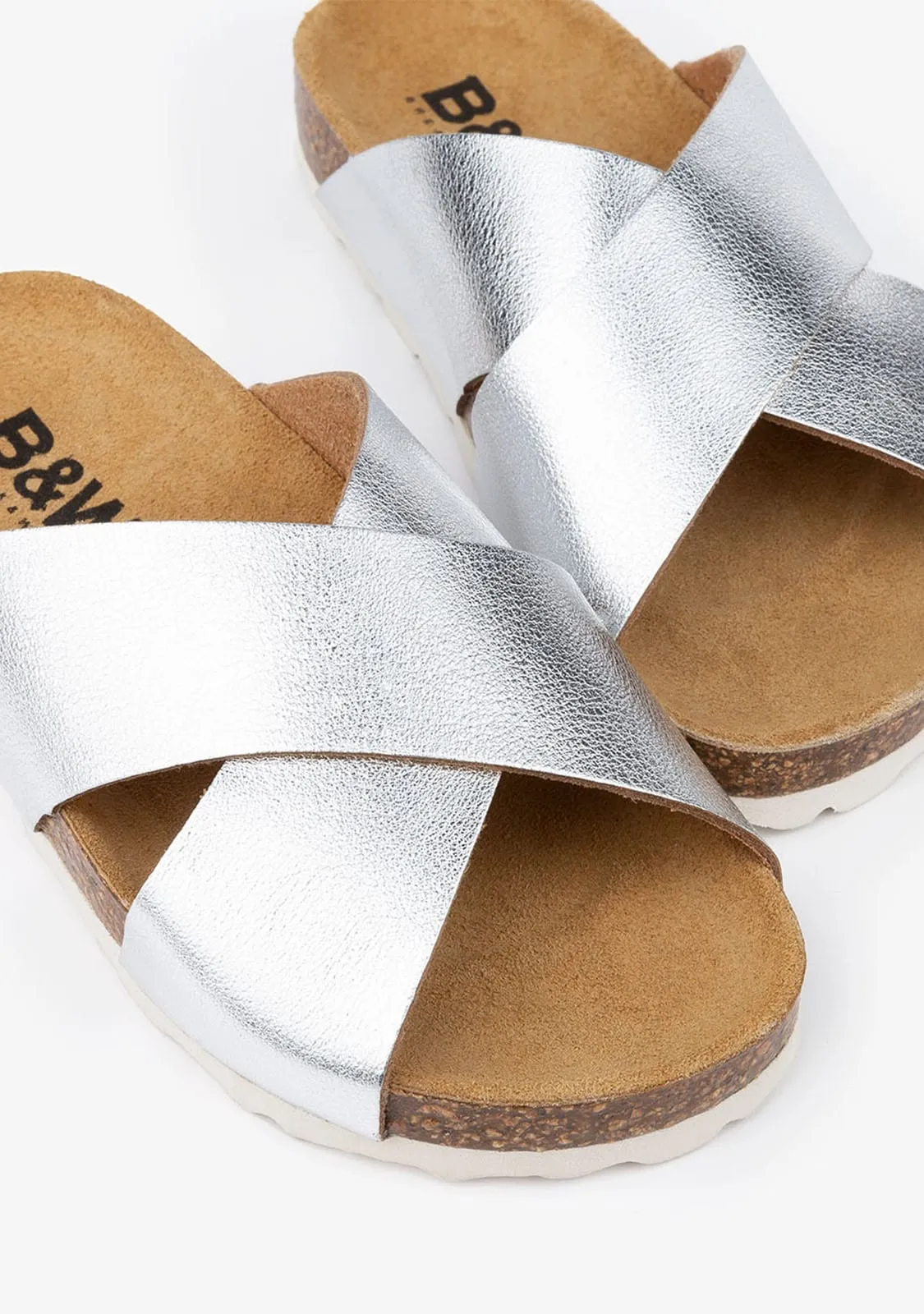 Girl's Silver Basic Bio Sandals