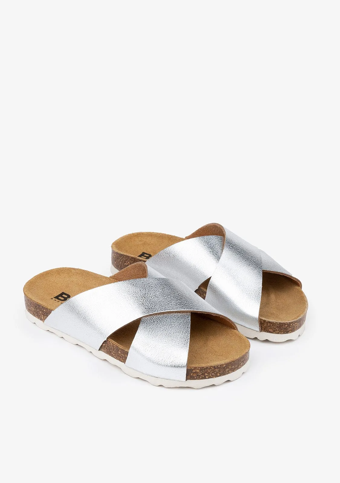 Girl's Silver Basic Bio Sandals