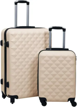 Hardcase Trolley Set 2 pcs Gold ABS