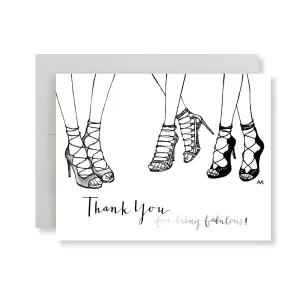 Heels Thank You Card