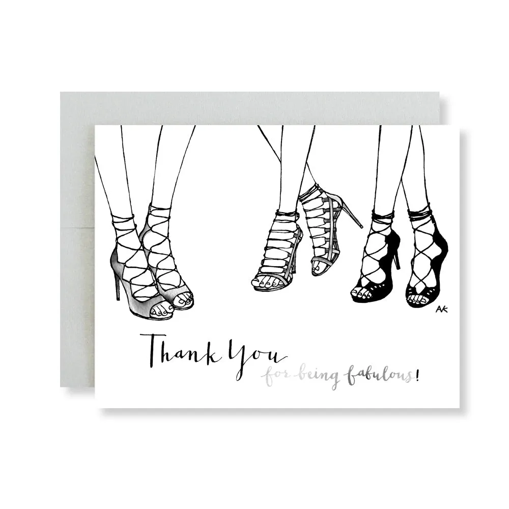Heels Thank You Card