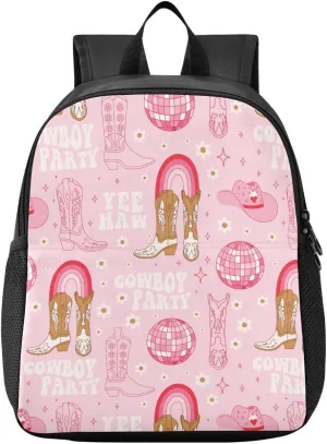 Horse Hat Toddler Backpack for Boys Girls 3-6 Kindergarten Bookbag for Elementary Mini Kids Bookbag for Preschool for School