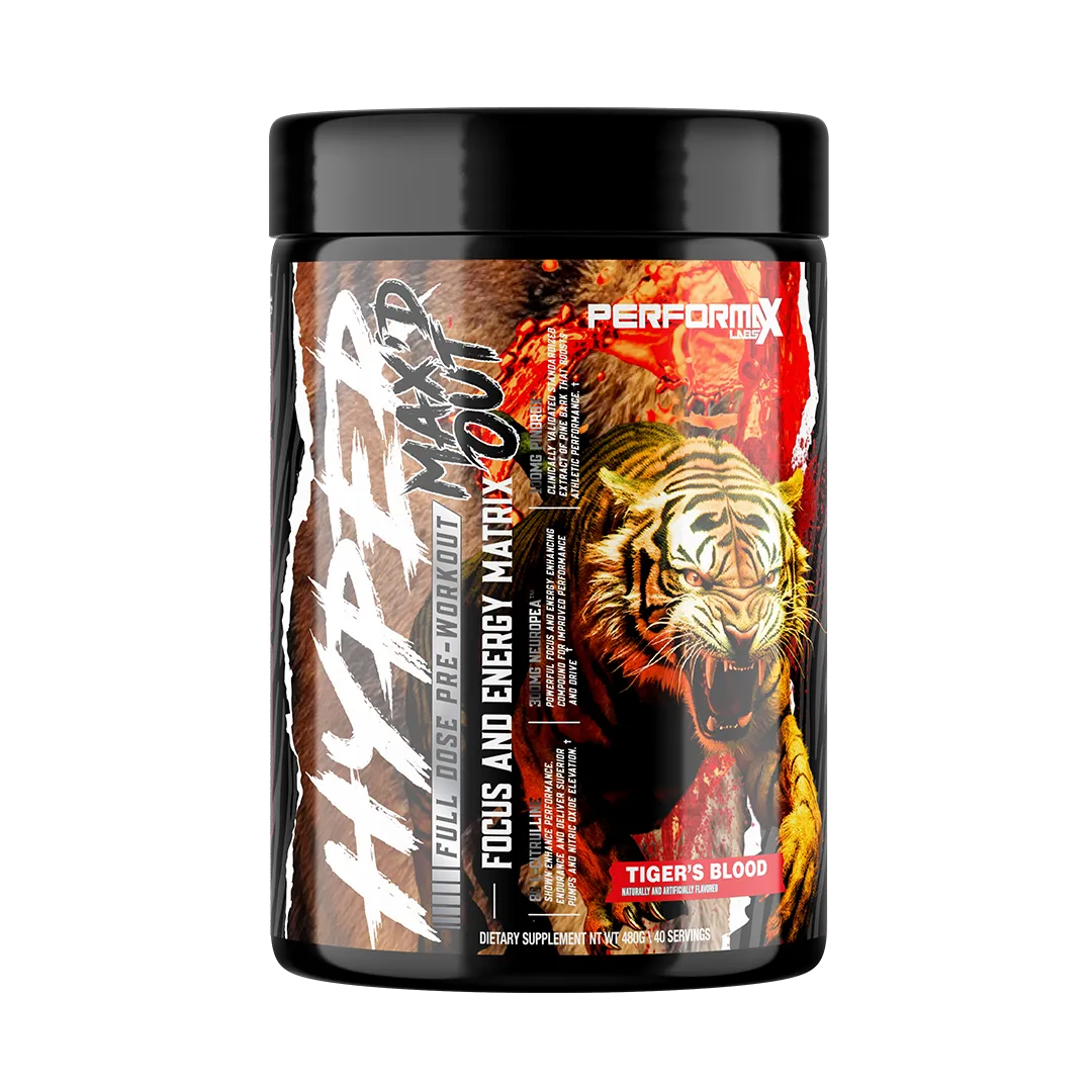 HyperMax’d Out Pre-Workout 40 Servings – Extreme Energy, Focus & Pumps | Fully-Dosed Performance Formula