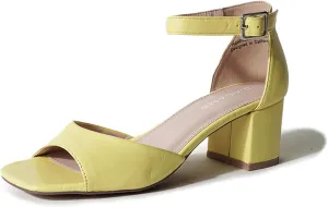 J. Adams Ruth Heeled Sandal ?C Low Block Heels for Women, Short Heel Bridal & Wedding Shoes, Dressy Prom Heels, Elegant Formal Dress Shoes for Bride