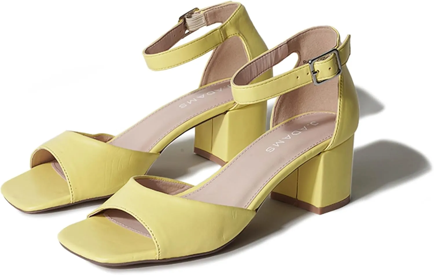 J. Adams Ruth Heeled Sandal ?C Low Block Heels for Women, Short Heel Bridal & Wedding Shoes, Dressy Prom Heels, Elegant Formal Dress Shoes for Bride