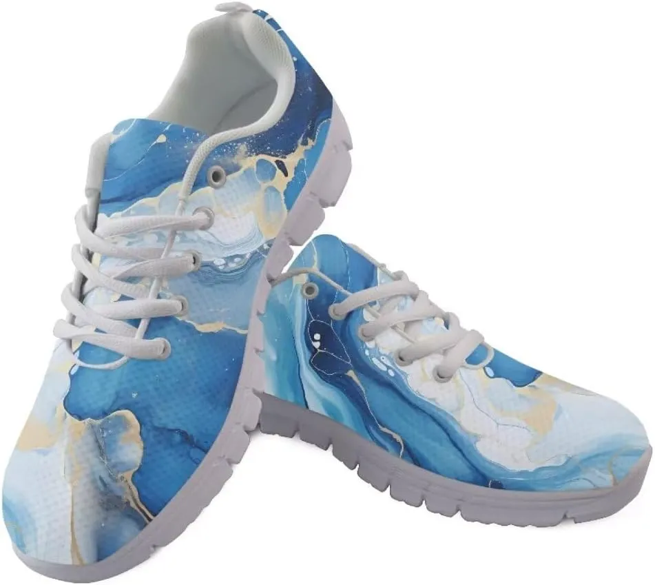 Jeiento Walking Sneakers for Women Men Lightweight Running Shoes Non Slip Gym Sports Shoes Breathable Mesh Tennis Shoes for Teenager