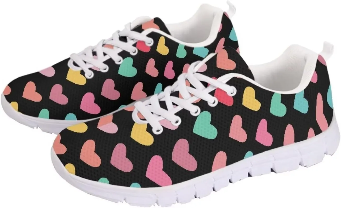 Jeiento Women Trainers Sports Running Shoes Causal Travel Walking Flat Shoe Lace-up Breathable for Lady Teenager Girls