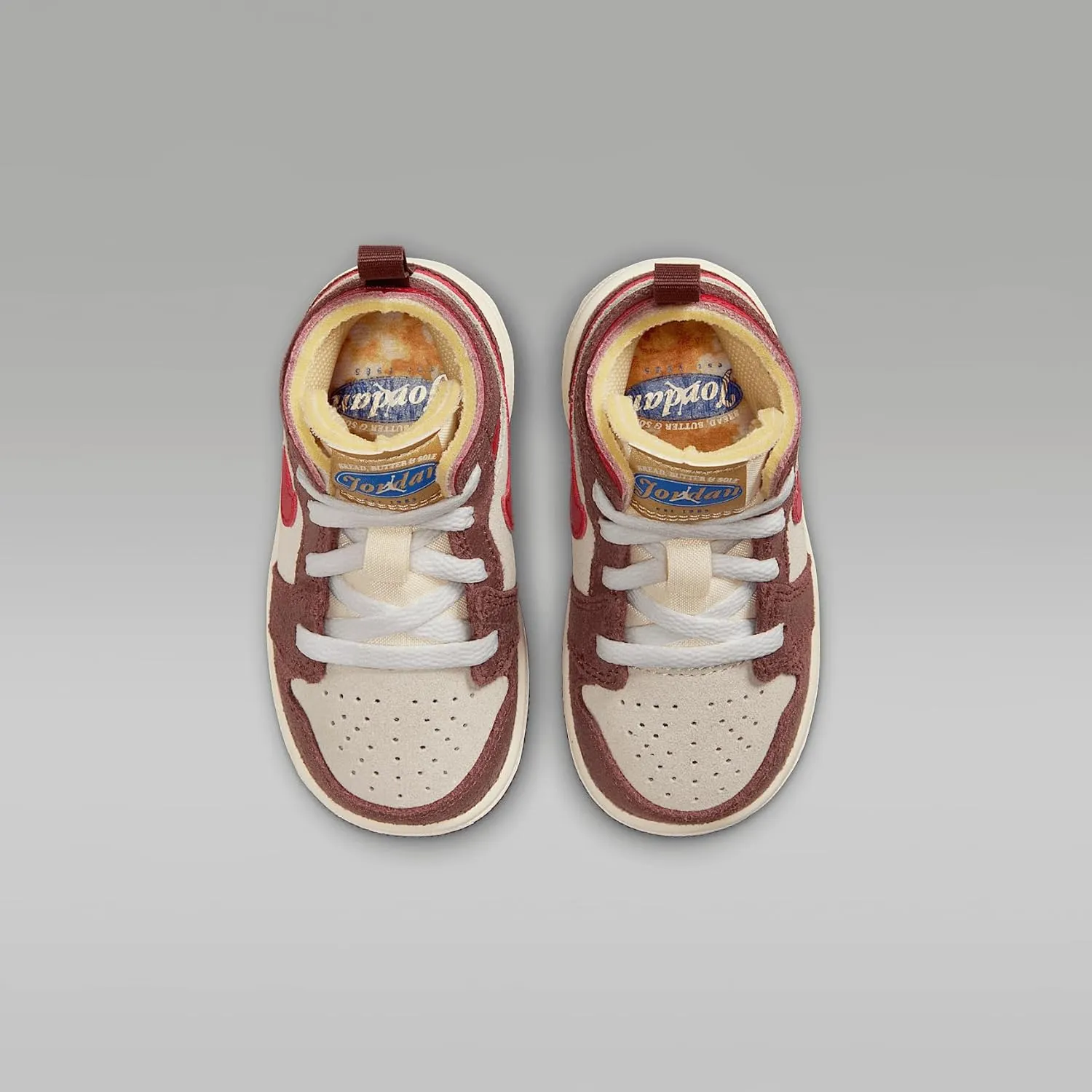 Jordan 1 Mid SE Baby/Toddler Shoes (HF3197-100, Coconut Milk/Dark Pony/Pale Vanilla)